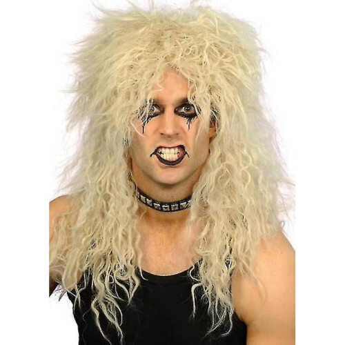 Male Blonde Rock Star Wig