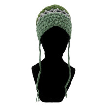 (Green) Knit Earflap Beanie for Winter Women Ear for Protection Cap Bucket Hat Crochet Trapper Hat Cloche Beanie Knit Cap Khaki