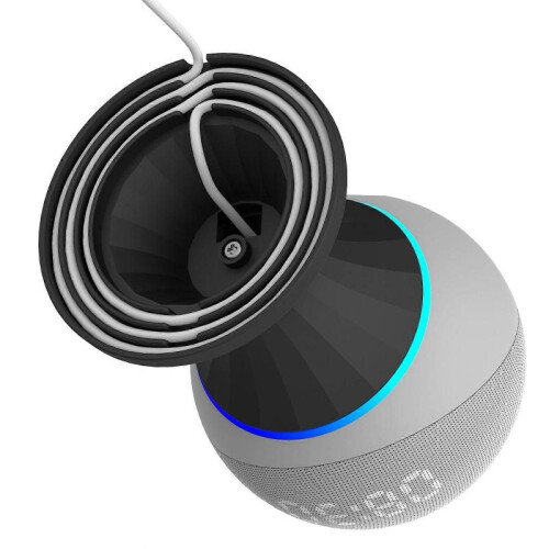 (Black) Durable Speaker Stands for Echo Dot 5/4 Speaker Desktop Bracket Speaker Holders Environmentally Friendly Abs Material  White 2