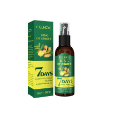 Spray Capillaire Fortifiant au Gingembre (50ml) - Cuir Chevelu Stimulé