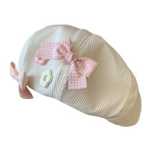 (Beige) Autumn Girls Painter Hat Beanie Hat French Beret for Dating Photography Subculture Y2K Headwear Painter Hat Beige