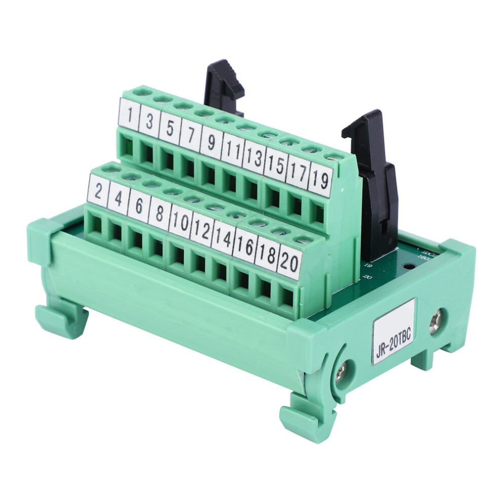 Terminal Block Connector Idc-20P 35Mm Din Rail For Plc Modules 6931349639283