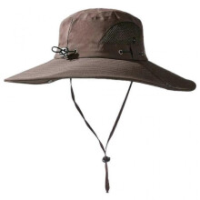 (Coffee color) Packable Wide Brimmed Bucket Hat Sunshade Jungle Hat Sun Hat for Outdoor Hiking Camping Unisex Fisherman Hat Navy blue