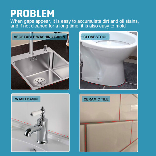 Mastic de Scellement pour Sanitaires - Joint Étanche entre WC et Sol 2