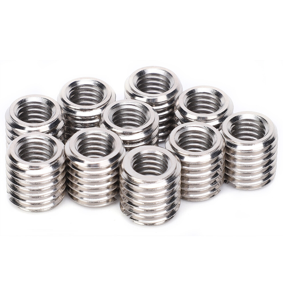 10Pcs Repair Nut Slotted Reducing Thread Bushing