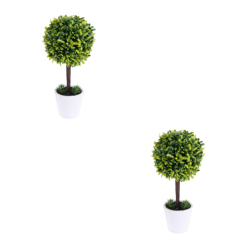2 topiary-ball bonsai-gras zimmerpflanzen 2