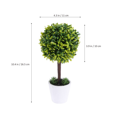 2 topiary-ball bonsai-gras zimmerpflanzen 1
