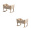 2 mini casa, culla in legno per , lettino miniature 10