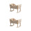 2 mini casa, culla in legno per , lettino miniature 9