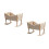 2 mini casa, culla in legno per , lettino miniature 5