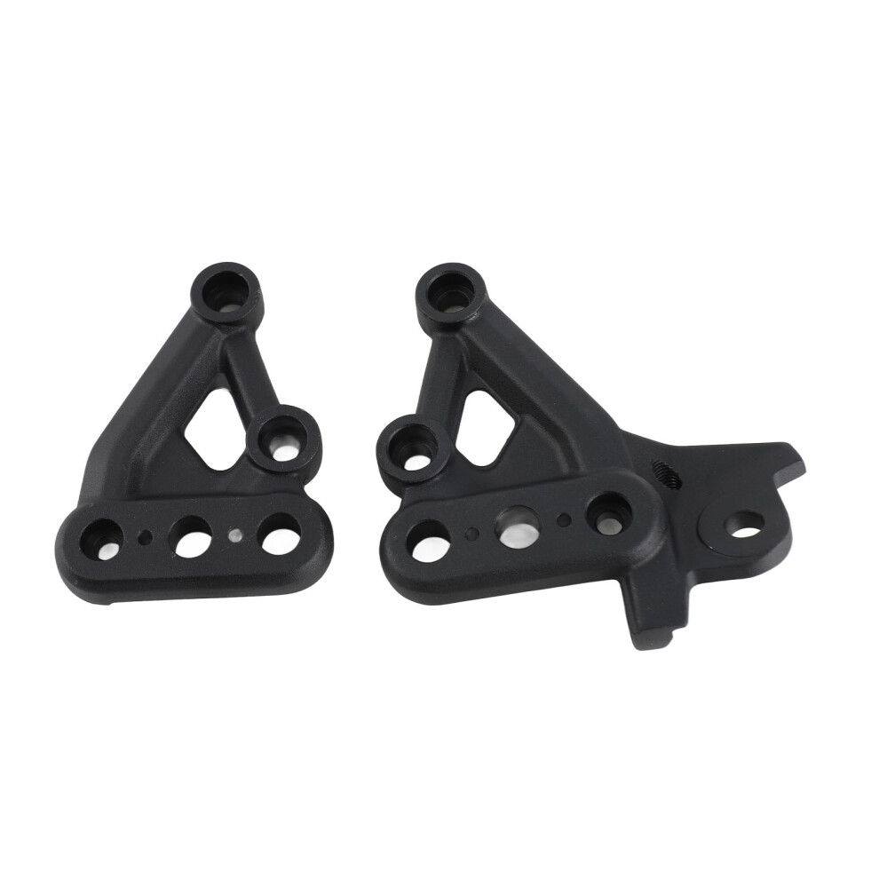 Pair Of Footpeg Brackets Left Right Aluminium Black 8320539326771