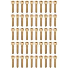 50Pcs Cap Hex Socket Screw Copper Fastener