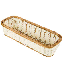 1 Stuks Rechthoekige Imitatie Rattan Mand Kunststof Voor Keuken Thuis