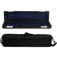 1 set flöten- , transportbox für blasinstrumente mit schultergurt