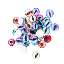 300 runde 6 mm Glasmischung Tieraugen-Steine, DIY-Schmuckzubehör