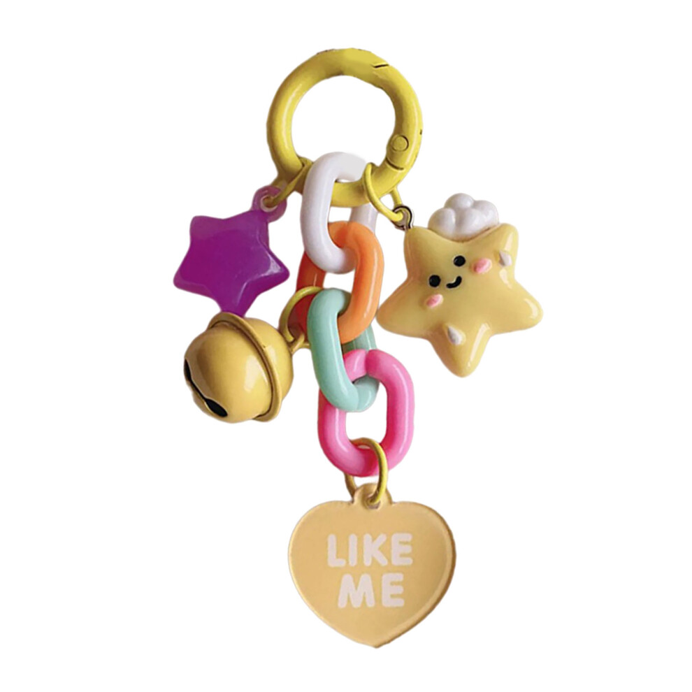 Elegant Keychain Moon Cloud Star Bell Heart Key Ring for-Yellow-image-OPC-PKGVQN8-NEW