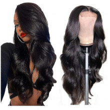 Lace Front Wig Wavy Wig Lace Closed Human Hair Wig 16 Inch