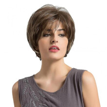 Women Synthetic Wig Fluffy Short Straight Wigs