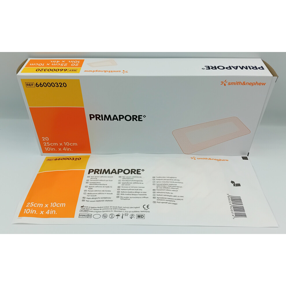 Primapore 25Cm X 10Cm Box Of 20 - Ref: 66000320