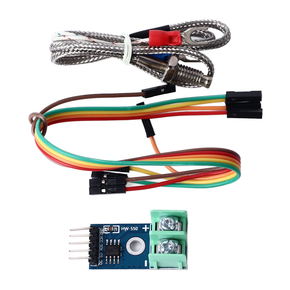 MAX6675 Type K Thermocouple Module, 0-1024C, 3-5V, ABS Metal