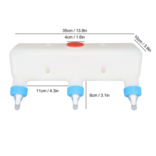 3-Pacifier Milk Feeder for Piglets & Lambs - Smart Farm Tool 1