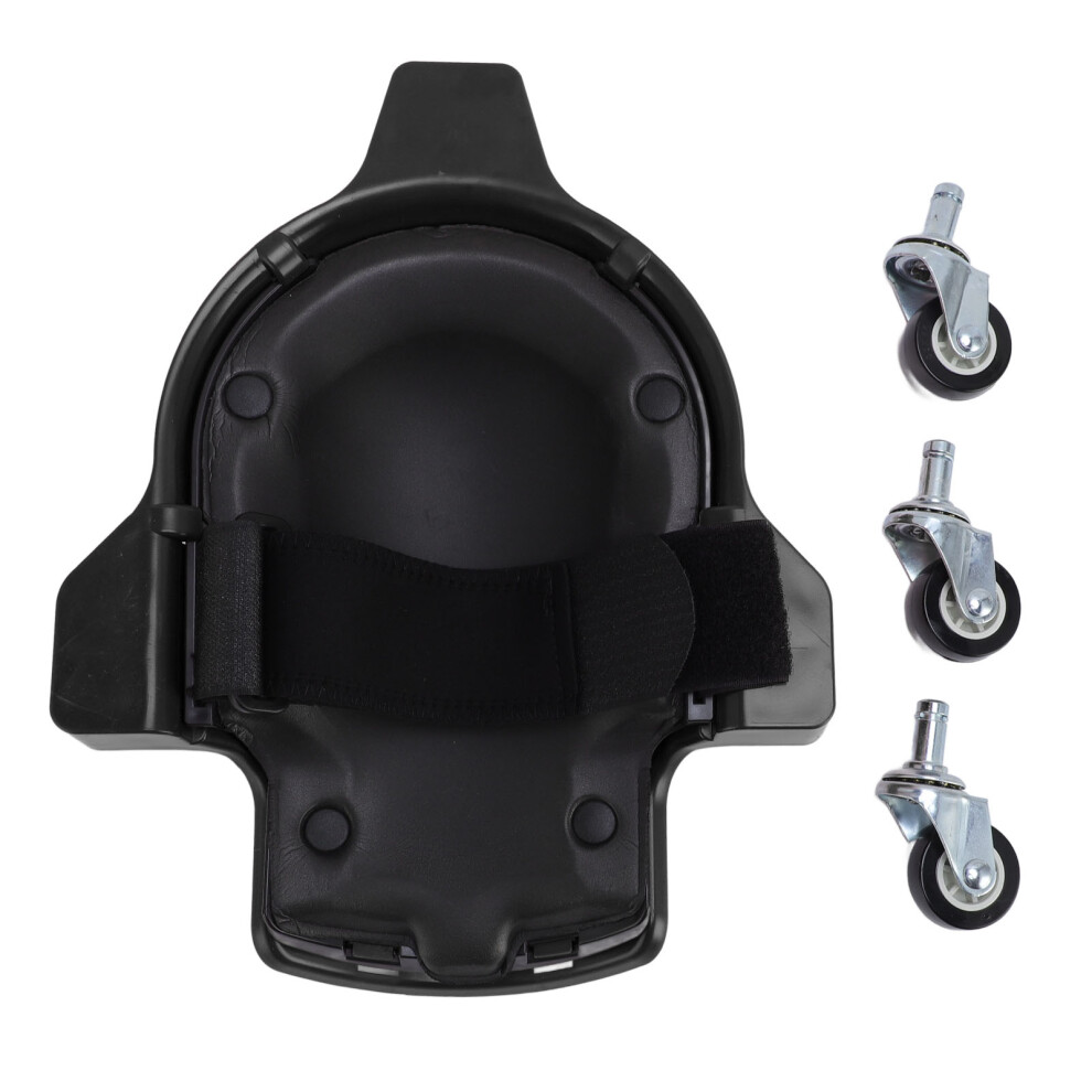 Rolling Knee Pad With 360 Degree Turn Casters Black 8320539328454