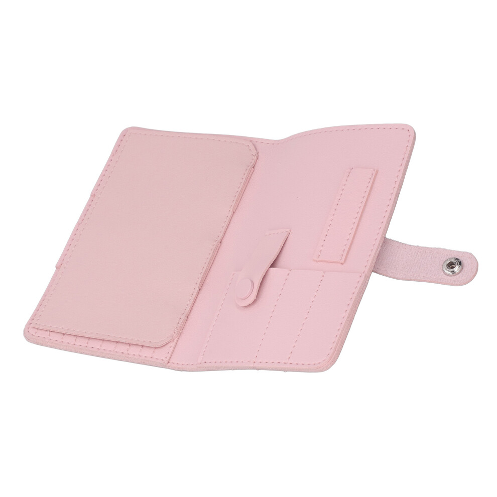 Portable PU Leather Nail Drill Bits Storage Bag with Multiple Compartments