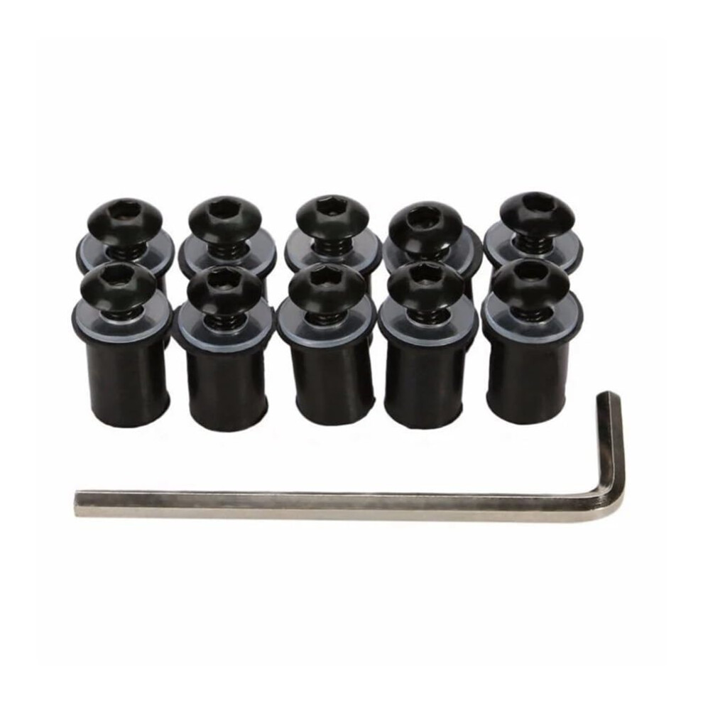 Nuts Bolts Screws M5 15Mm Black Motorcycle Windscreen Fairing Bolt Screw Kit Well Nuts 9016109870025