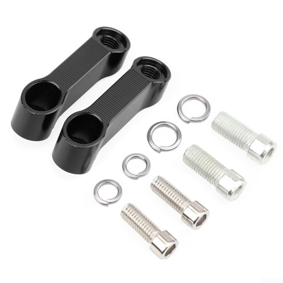 Motorcycle Reflective Visibility Enhanced With Strong Extension Bracket Design Black 9084446921618