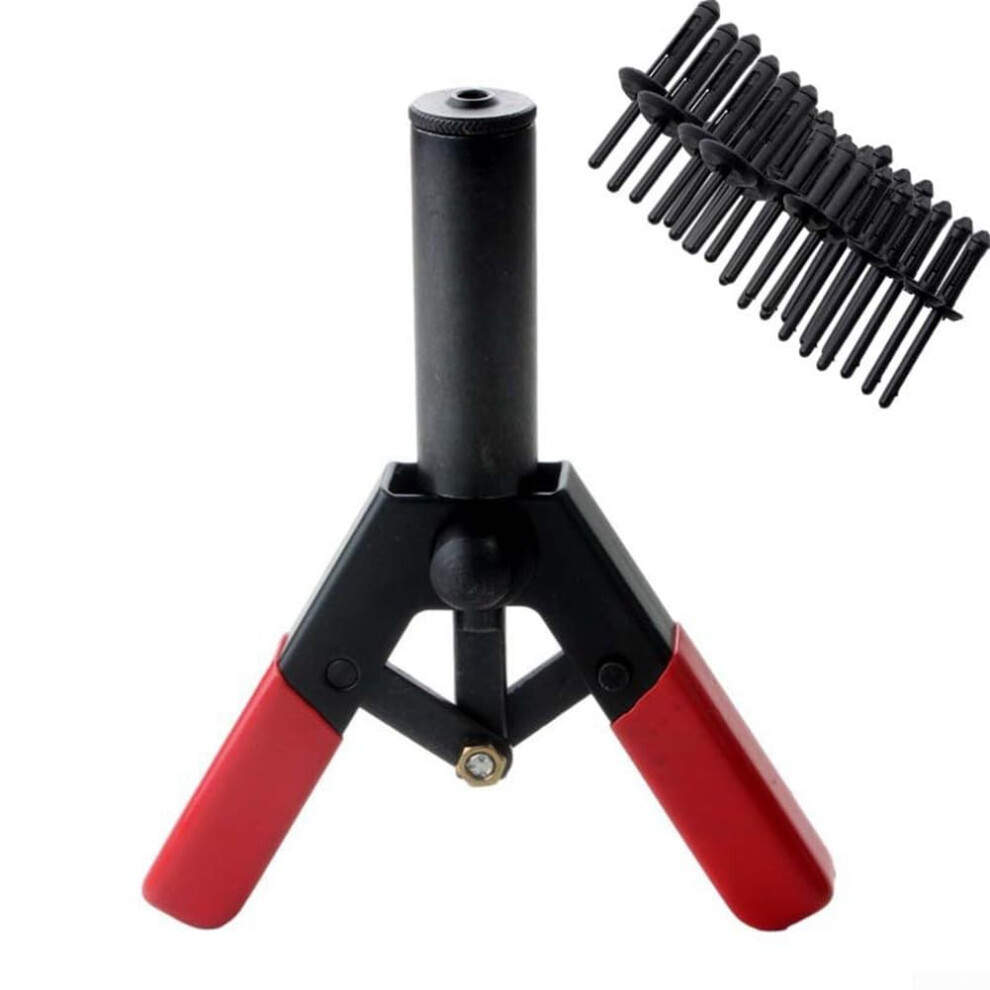 41Pcs Quick Riveting Tool Kit With 40 Industrial Rivets For Automotive And Diy One-Handed Ergonomic Rivet Setter Red 9016109870148