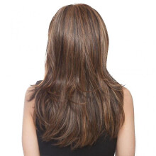 Straight Curly Layered Synthetic Bang Wig for Women Mix