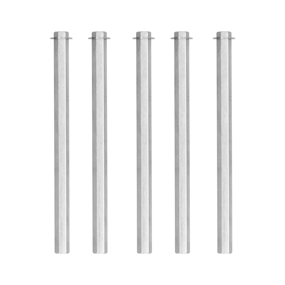 5Pcs Long Rod Nut Hex Coupling Female Threaded