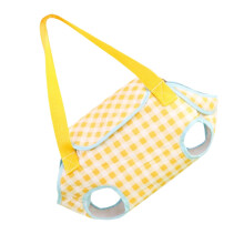 Pet Carrier Adjustable Dog Sling Carrier Foldable Tote Purse Portable Sling For Hiking Travel Outdoor Car Yellow