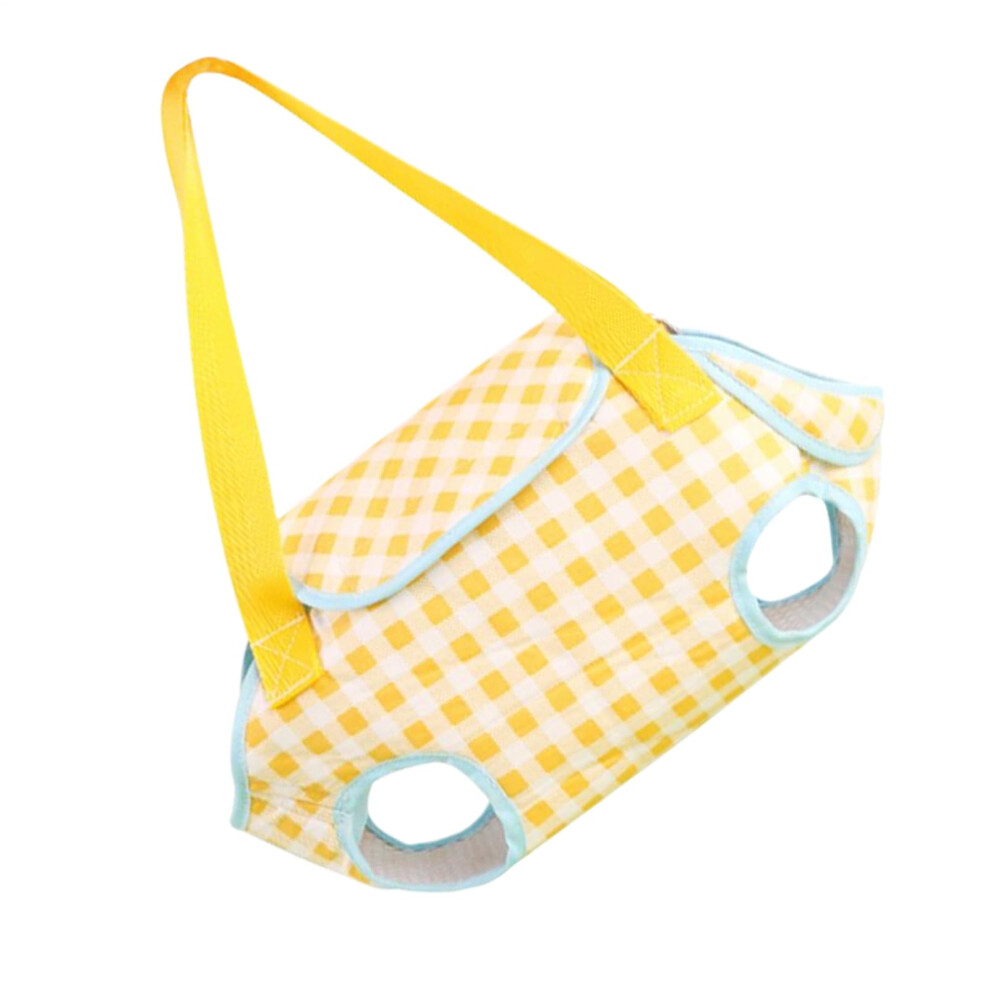 Pet Carrier Adjustable Dog Sling Carrier Foldable Tote Purse Portable Sling For Hiking Travel Outdoor Car Yellow