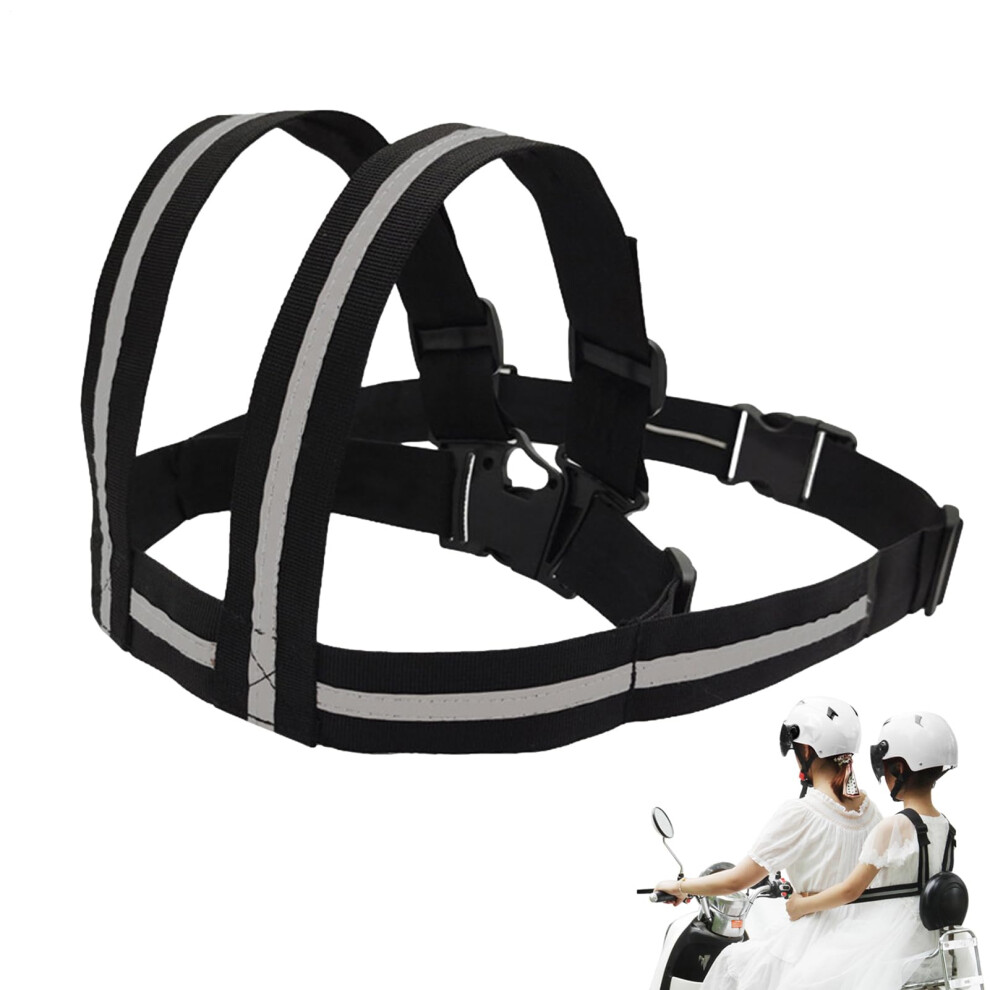 Kids Motorcycle Harness Adjustable Child Safety Seat Belt With Handles Reflective Strip For Electric Vehicles 9016109870575