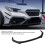 3 Pcs Front Bumper Lip Body Kit Glossy Black Crash 15