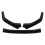 3 Pcs Front Bumper Lip Body Kit Glossy Black Crash 9