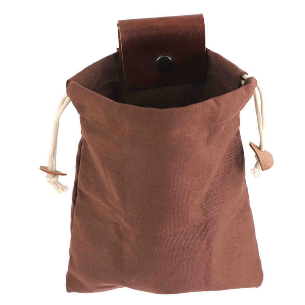(Brown) Camping Outdoor Foraging Bag Fruit Picking Bag Waist Hanging Tool Bag Jungle Storage Bag-image-OPC-PKGVZDX-NEW