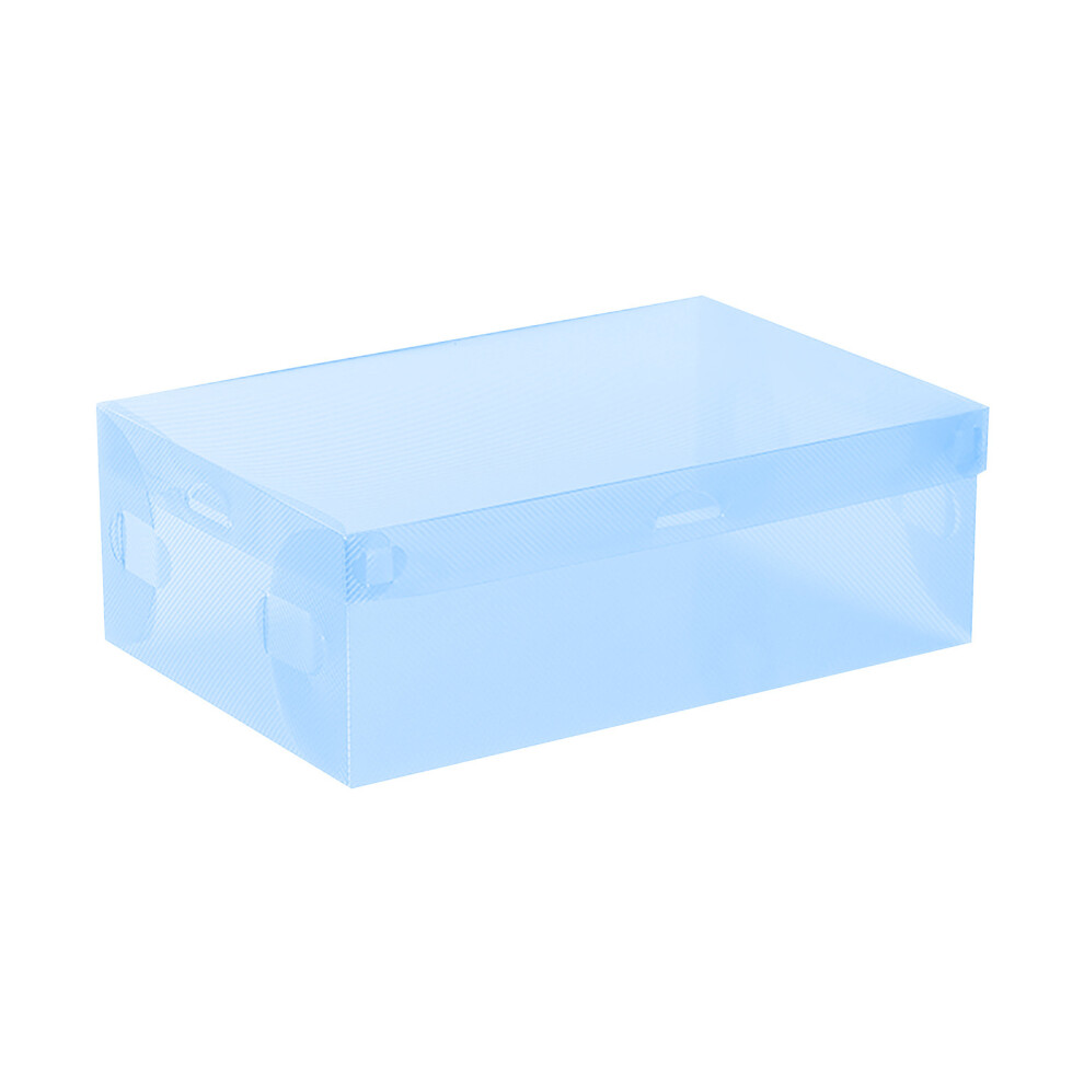 (Blue) Hot-Sell-Foldable--Plastic-Shoe-Boxes--Organizer-Storage-Stackable-Tidy-Box OR-image-OPC-PKGVZD6-NEW