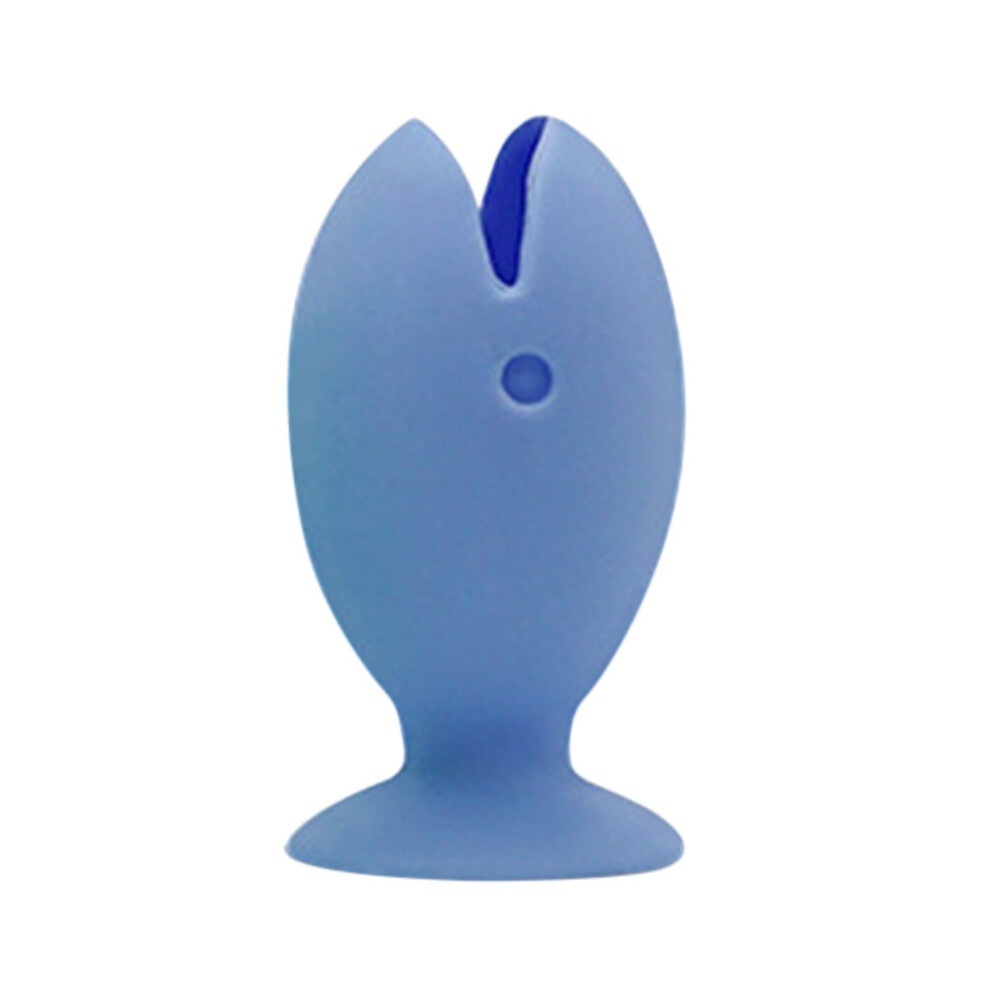 (Blue) Toothbrush Protective Cover Portable Outdoor Travel Toothbrush Cover Toothbrush Shelf,Standing ToothBrush Cover Cap Stand