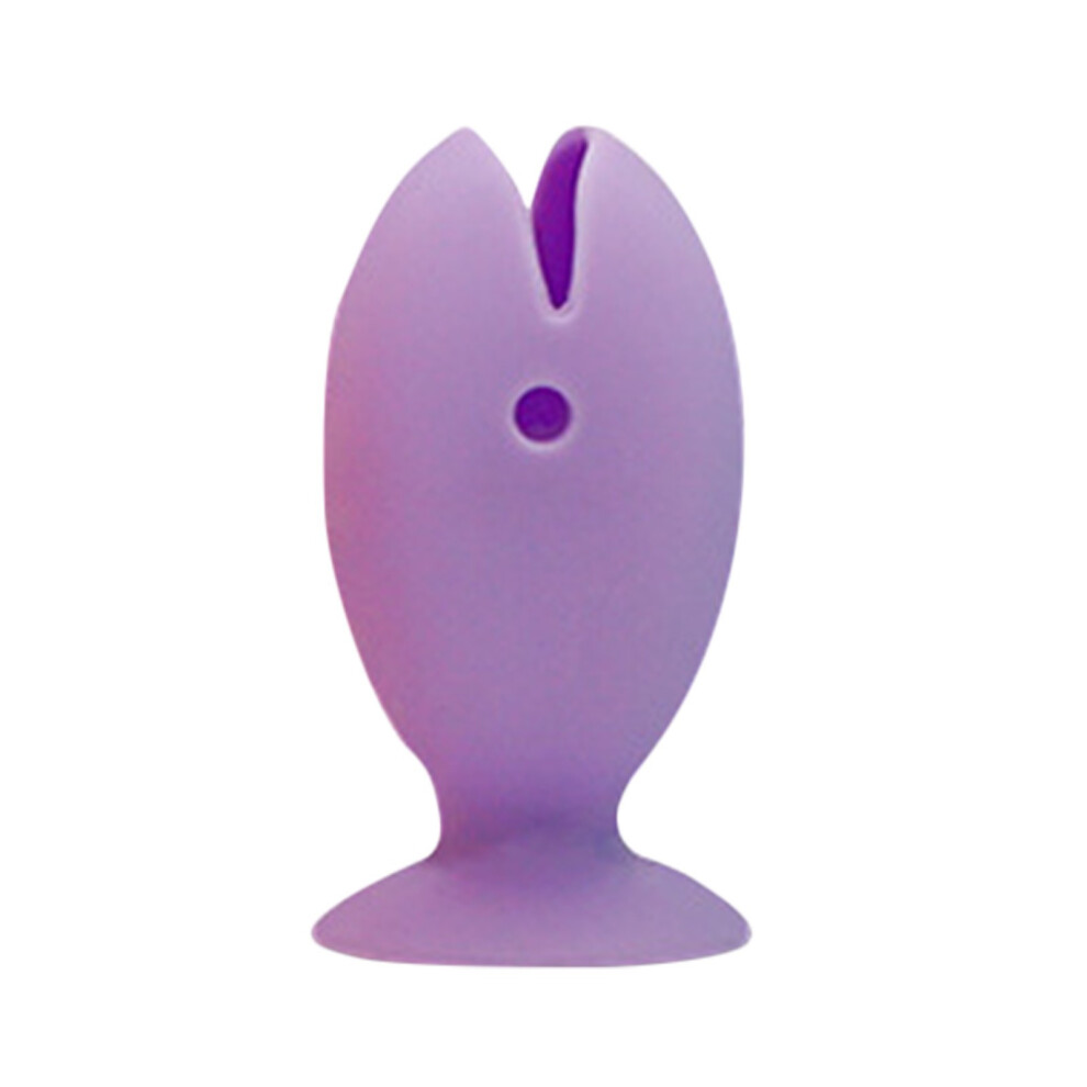(Purple) Toothbrush Protective Cover Portable Outdoor Travel Toothbrush Cover Toothbrush Shelf,Standing ToothBrush Cover Cap Stand