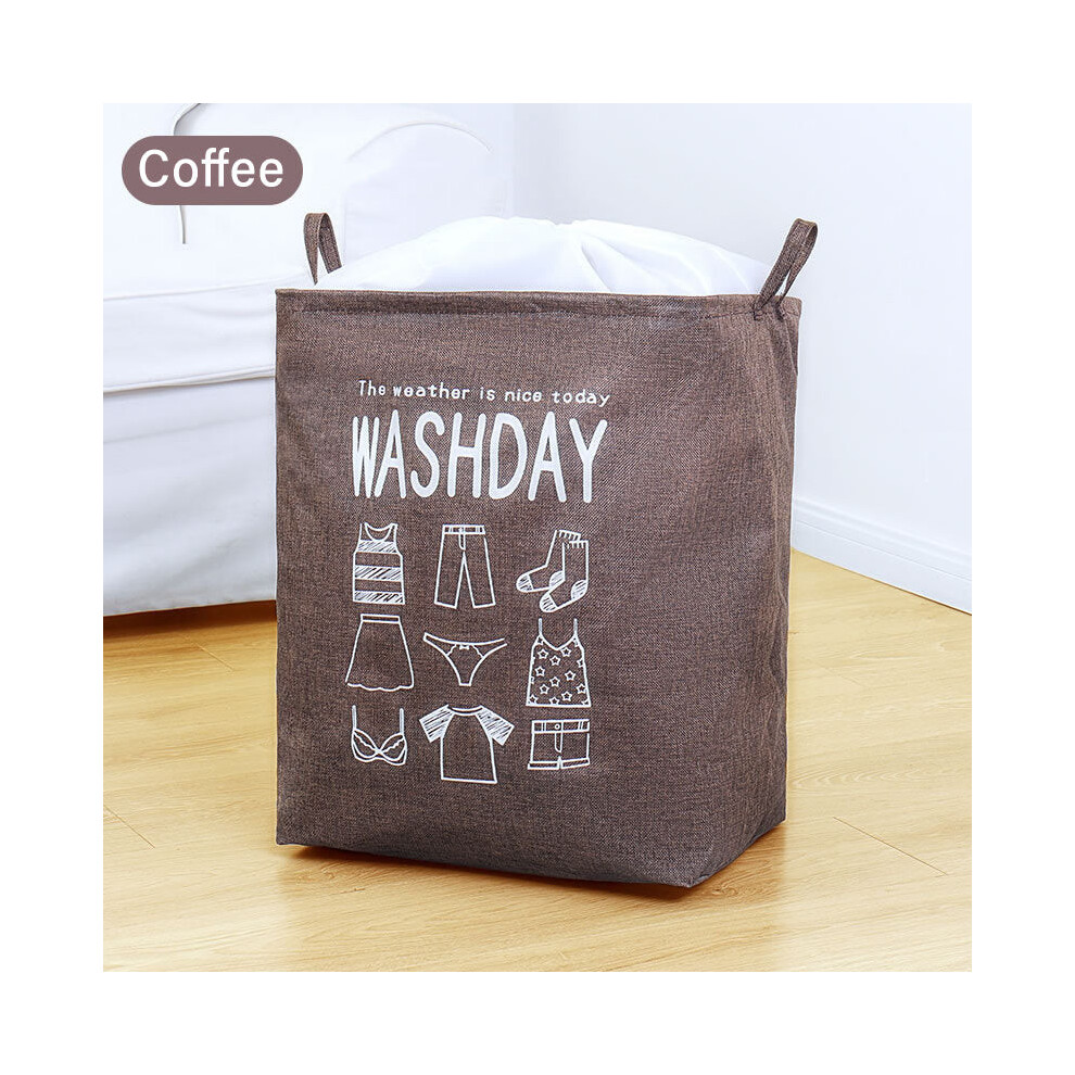 (Brown) Extra Large Drawstring Storage Basket,Bundle Pocket, Storage Basket-image-OPC-PKGW2VT-NEW
