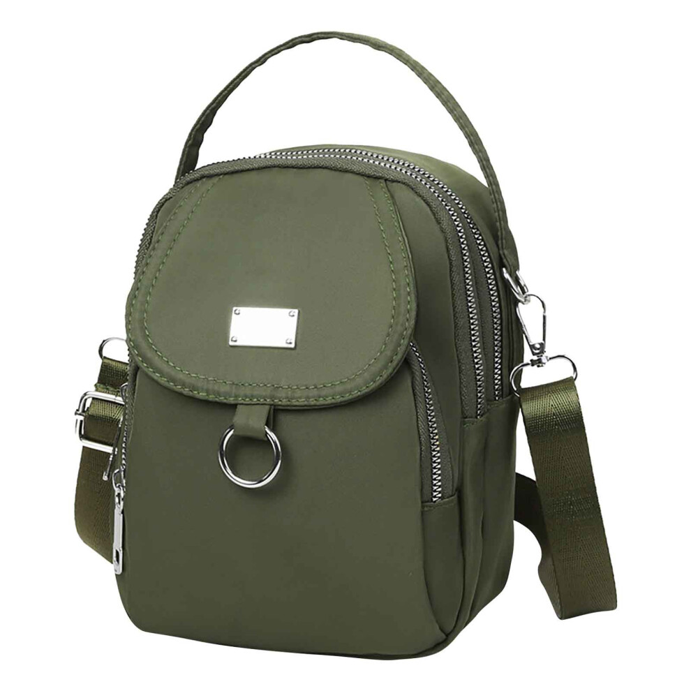 (Green) Water-proof Women Crossbody Bag, Multi Compartment Mobile Phone Bag Women Messenger Bag Casual Cloth Women Bag Shoulder-image-OPC-PKGW6DX-NEW
