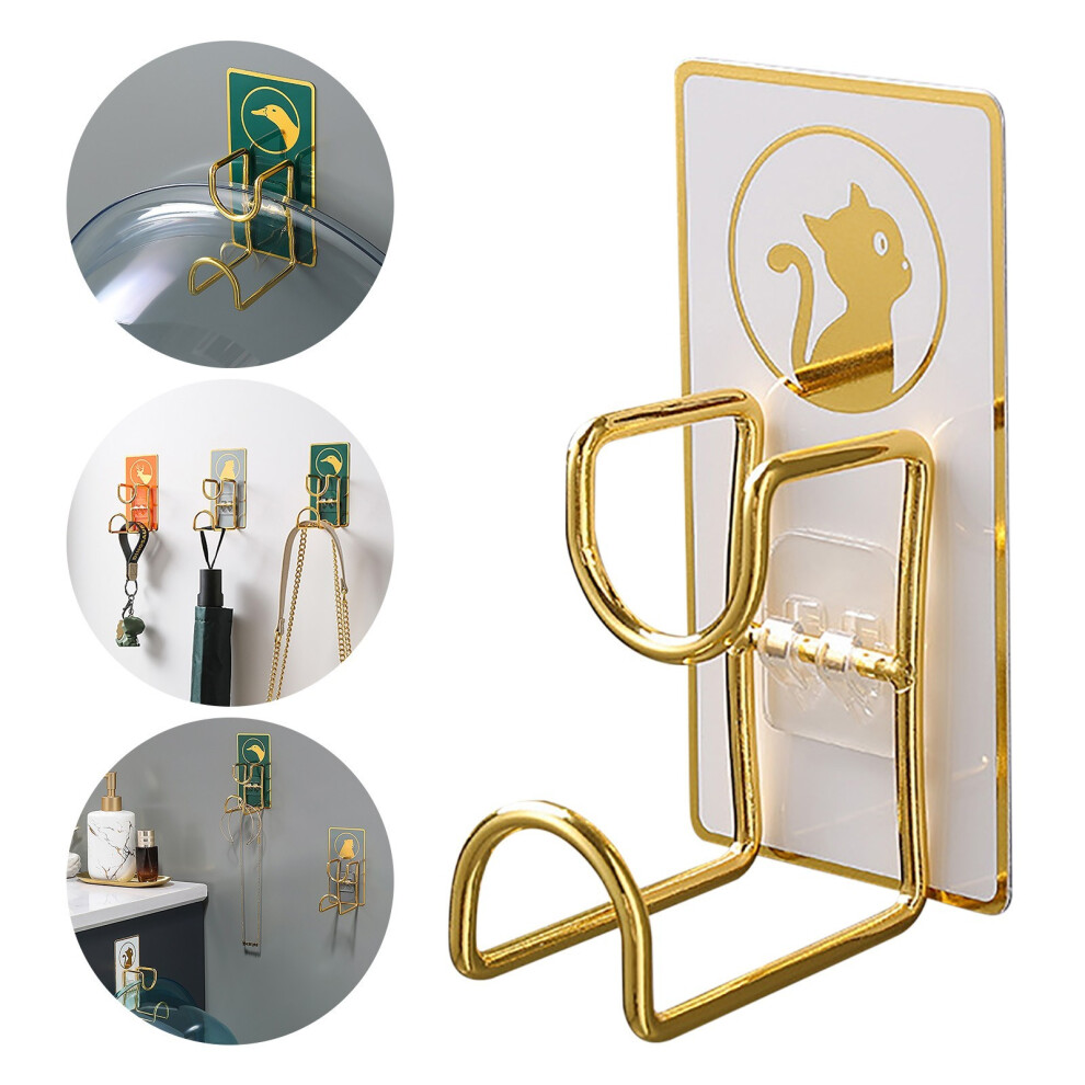 (B) Invincible Hook- Towel Rack Traceless Hook Punch Kitchen Bathroom Door-image-OPC-PKGW8VB-NEW