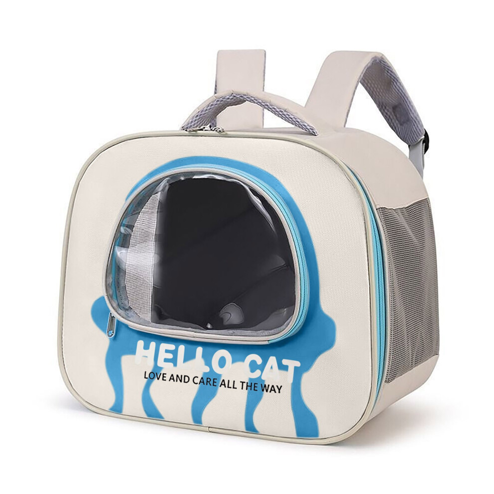 (Blue) Pet Bag Portable Bag For Outdoor Travel Breathable And Waterproof Large Capacity Dog Backpack-image-OPC-PKGW9TC-NEW