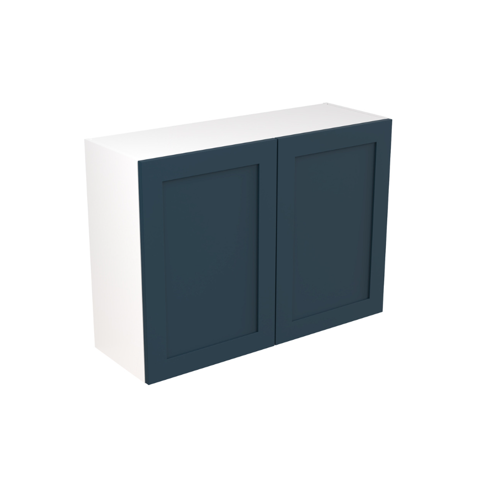 Flatpack Shaker Kitchen Cabinet Wall Unit Ultra Matt Indigo Blue1000mm 5056396827467