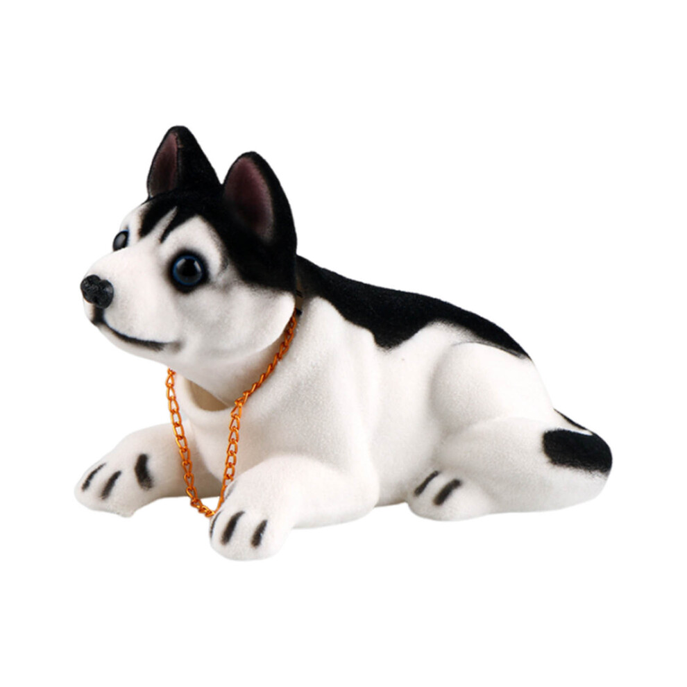 (Multicolor) Nodding Dog Car Ornament Shaking Head Dog Resin Cute Doll Car Interior Cute Car Decoration Products 4224018638406