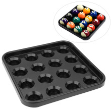 Black Pool Ball Keeper Tray Holds 16 Billiard Balls Accessories