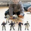 6PC Movable Soldier Figures with 360 Rotating Joints & Weapons 3