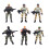 6PC Movable Soldier Figures with 360 Rotating Joints & Weapons 7